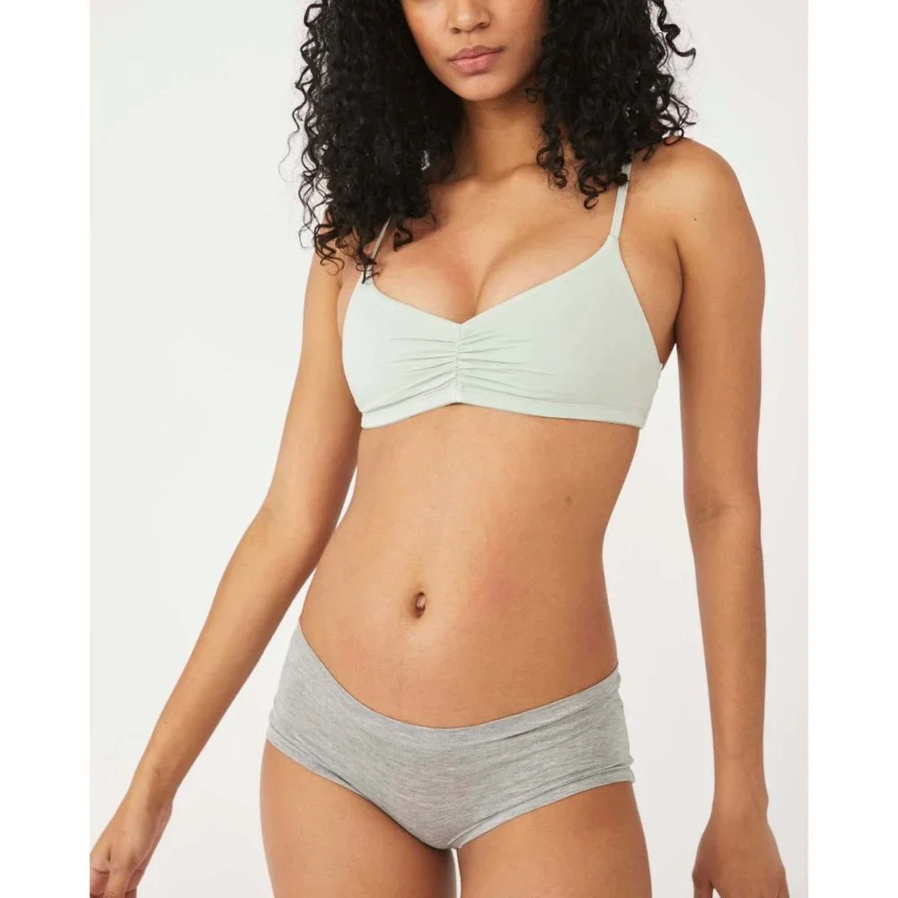 šLAST CHANCEš NWT Free People The Essential Bralette / Sage Ash - Picture 2 of 6